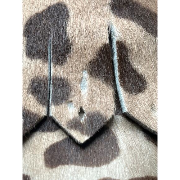 RARE Handmade Leopard Print Leather Sole Walter Genuin 7 Luxury Fur Golf Shoes - Picture 11 of 13